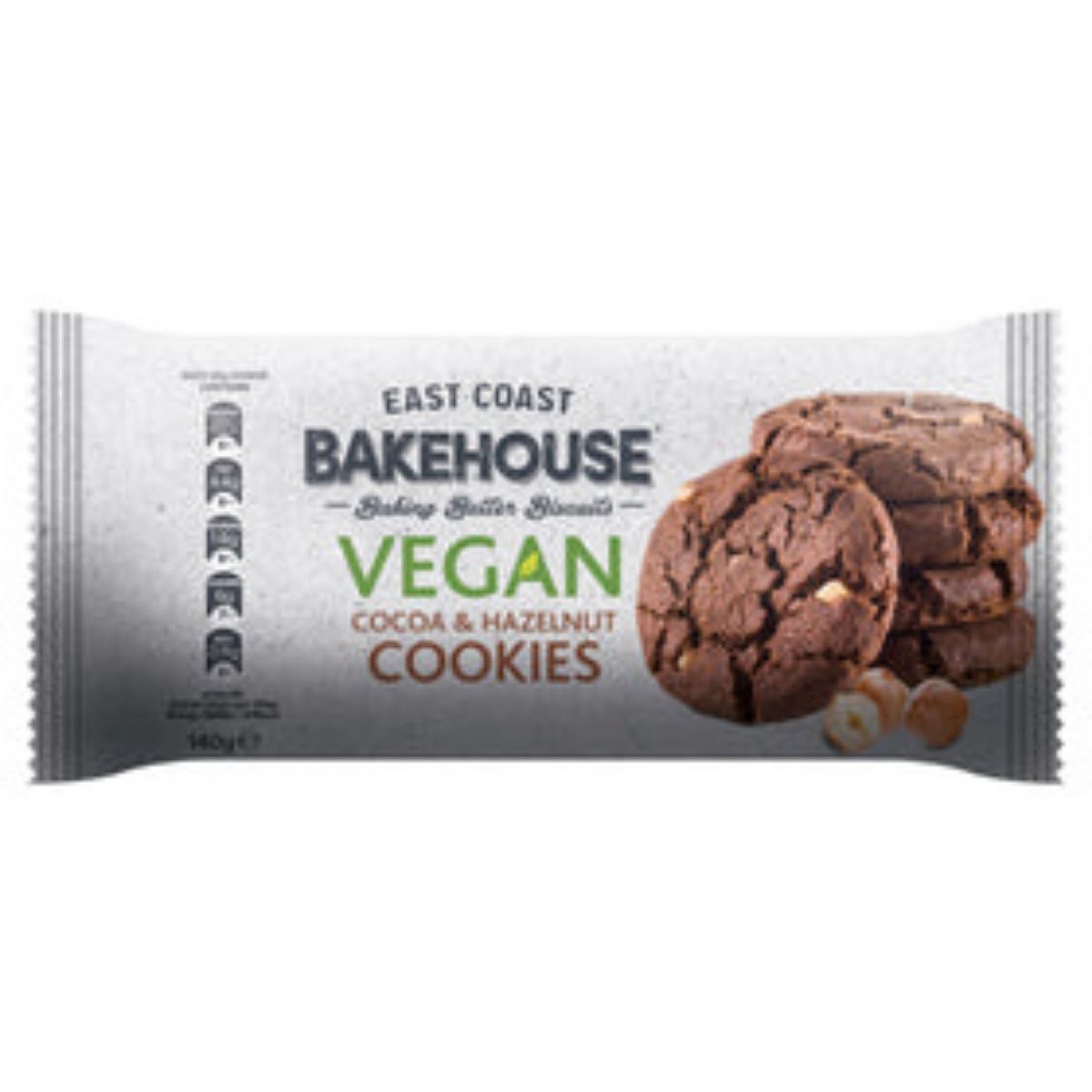 East Coast Bakehouse Vegan Cocoa & Hazelnut Cookies 140g